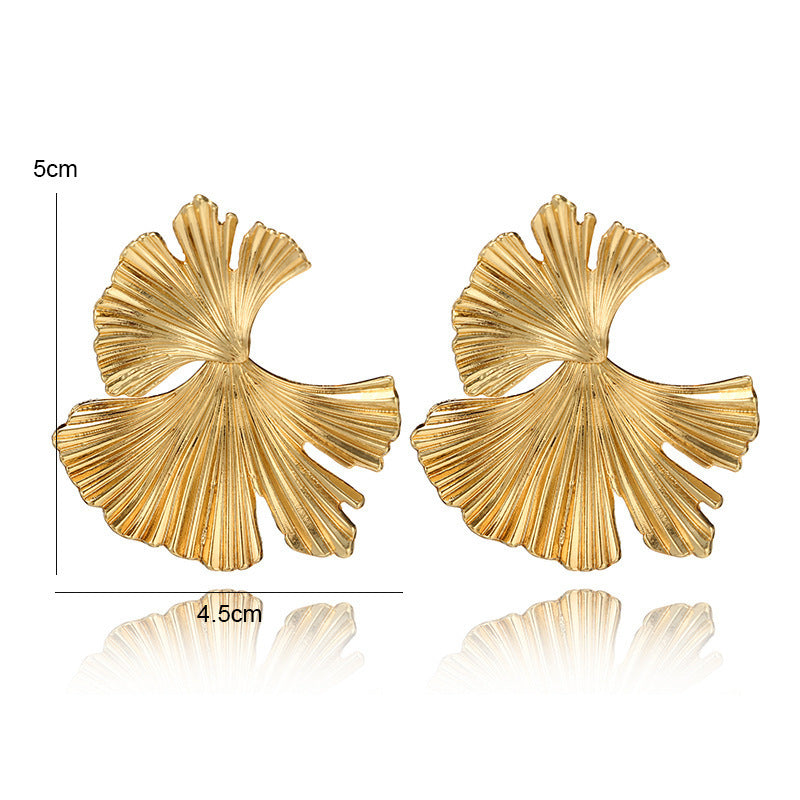 Asymmetric Leaves Ear Studs Cn0212