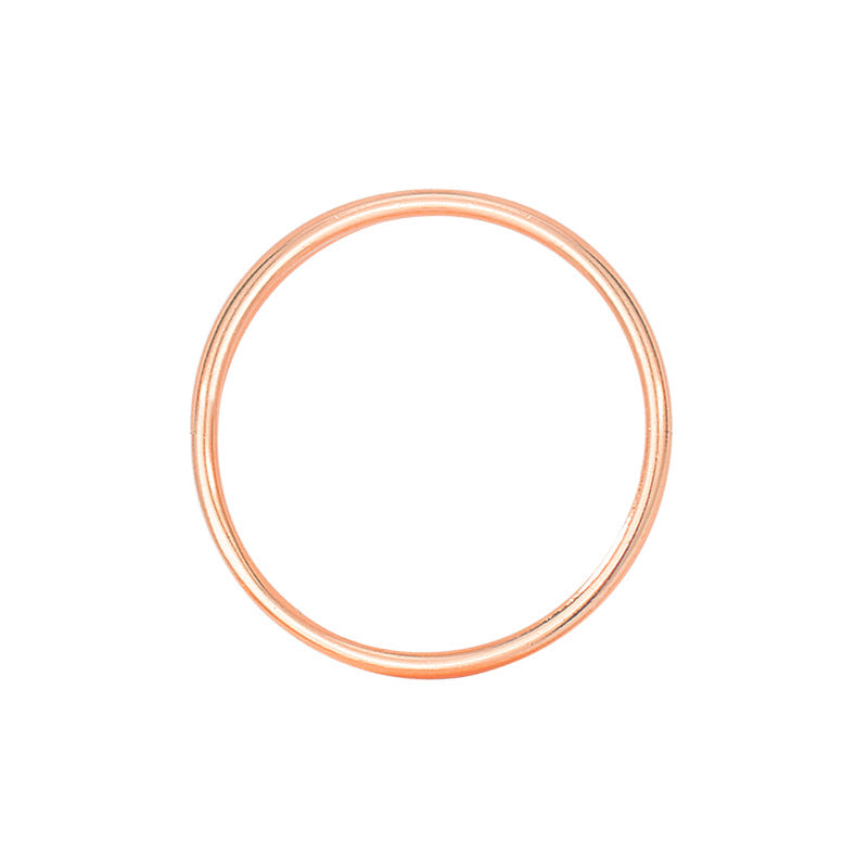 925 Sterling Silver Glossy and Simple Ring Cn0277