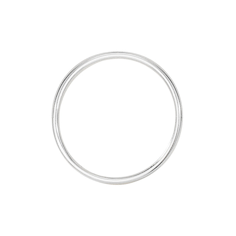 925 Sterling Silver Glossy and Simple Ring Cn0277