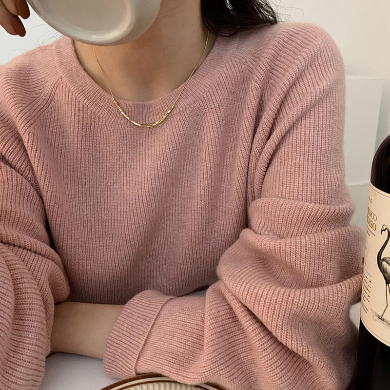 Gold Square 925 Sterling Silver Necklace New Clavicle Chain Cn473