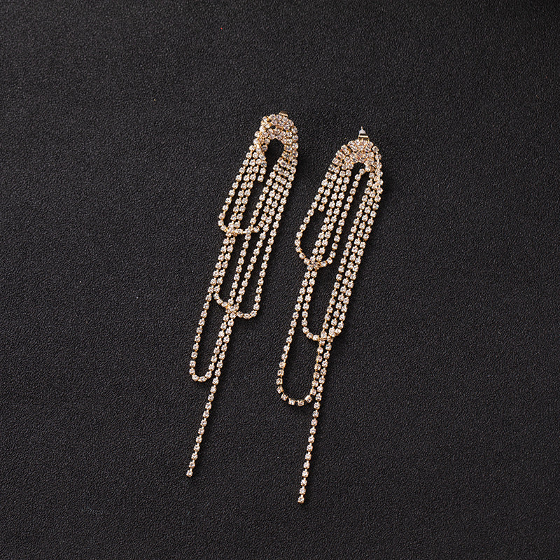 Multiple Claw Chain Earrings Cn0219