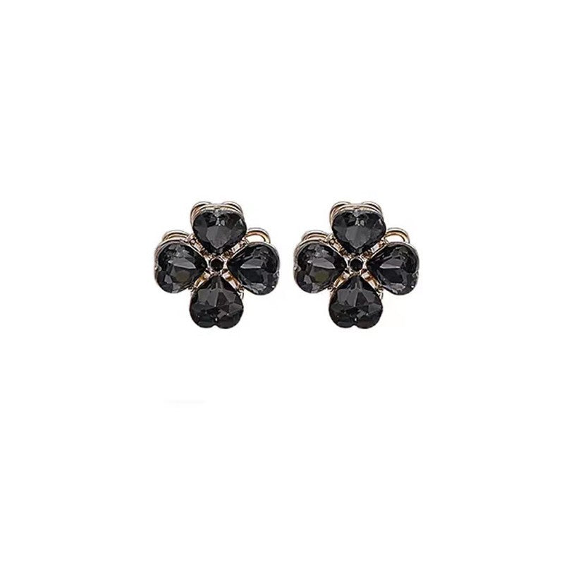 Rotatable Four-Leaf Flower Earrings Cn0112