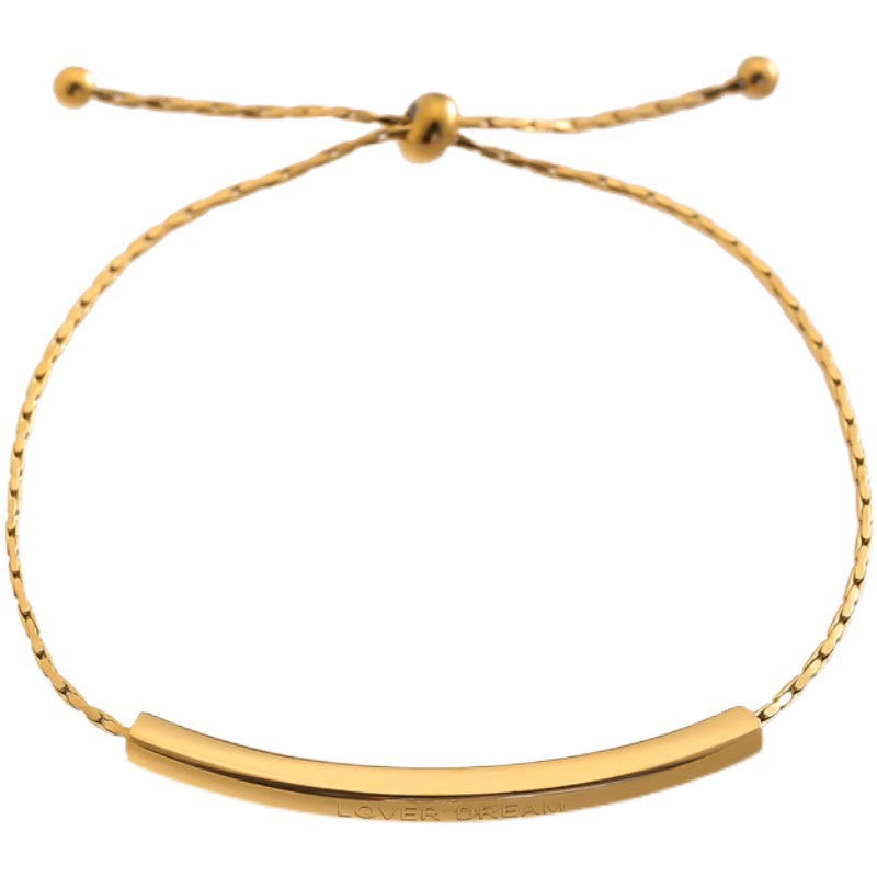 Bracelet Female Letter Elbow Minority Simple Personality Carrying Strap Bracelet Pull Adjustable Cn532