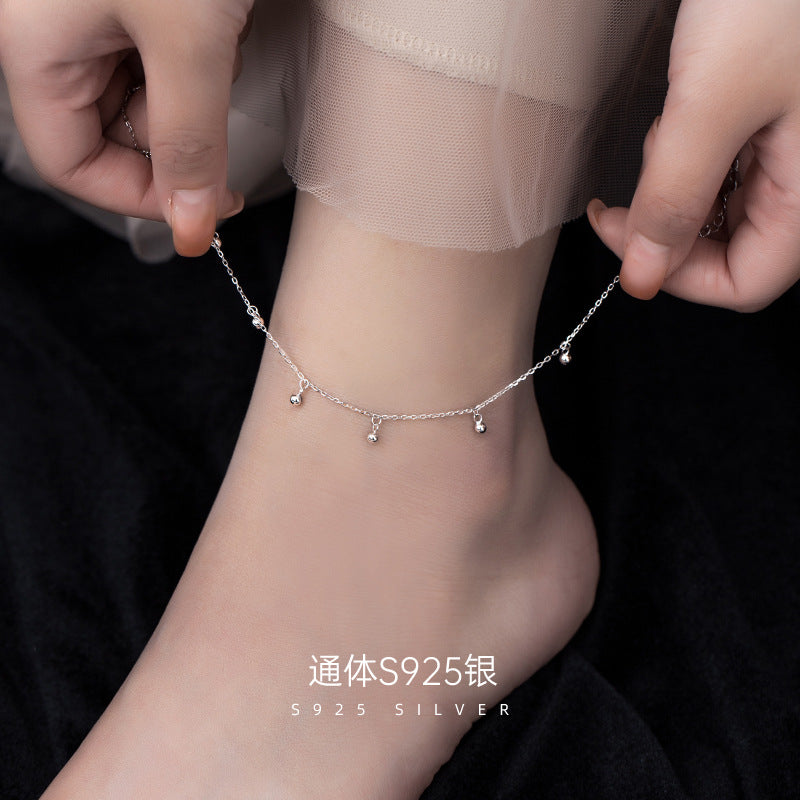 Chain Transfer Beads Bell Anklet Cn0216