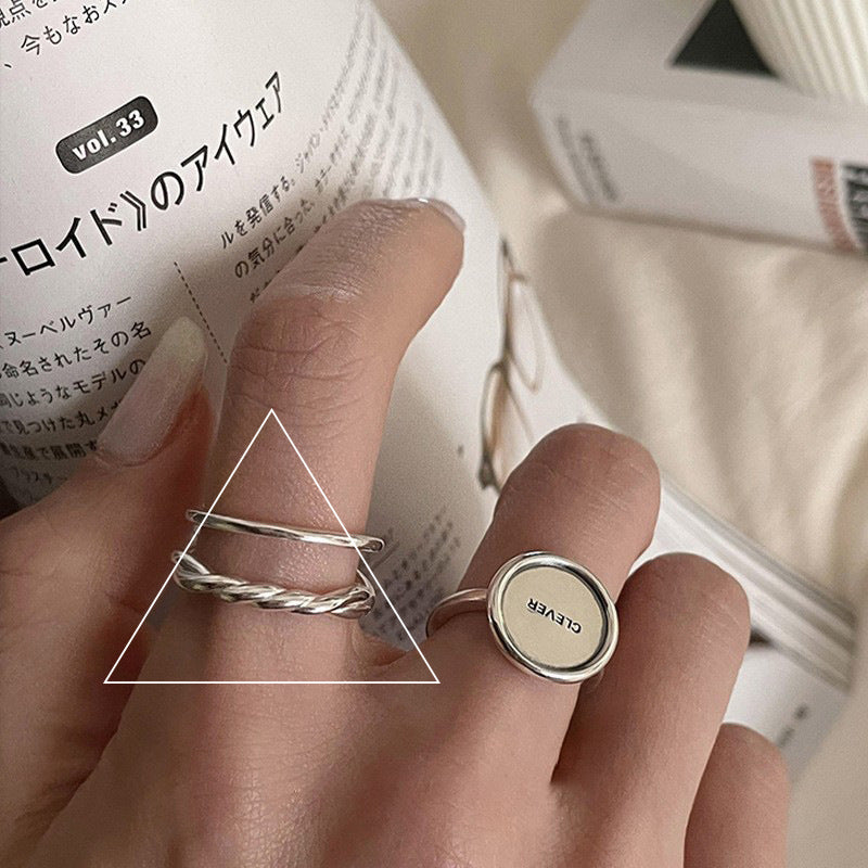 Weaving Hollow Open Ring Cn403