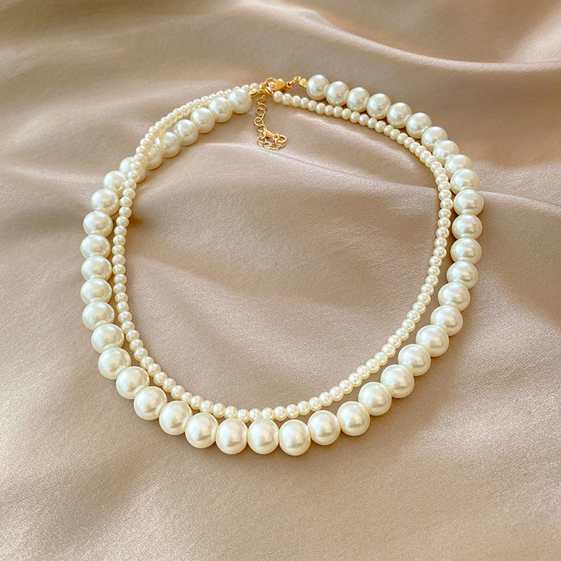 Baroque Vintage Pearl Multi-Layer Necklace Cn547