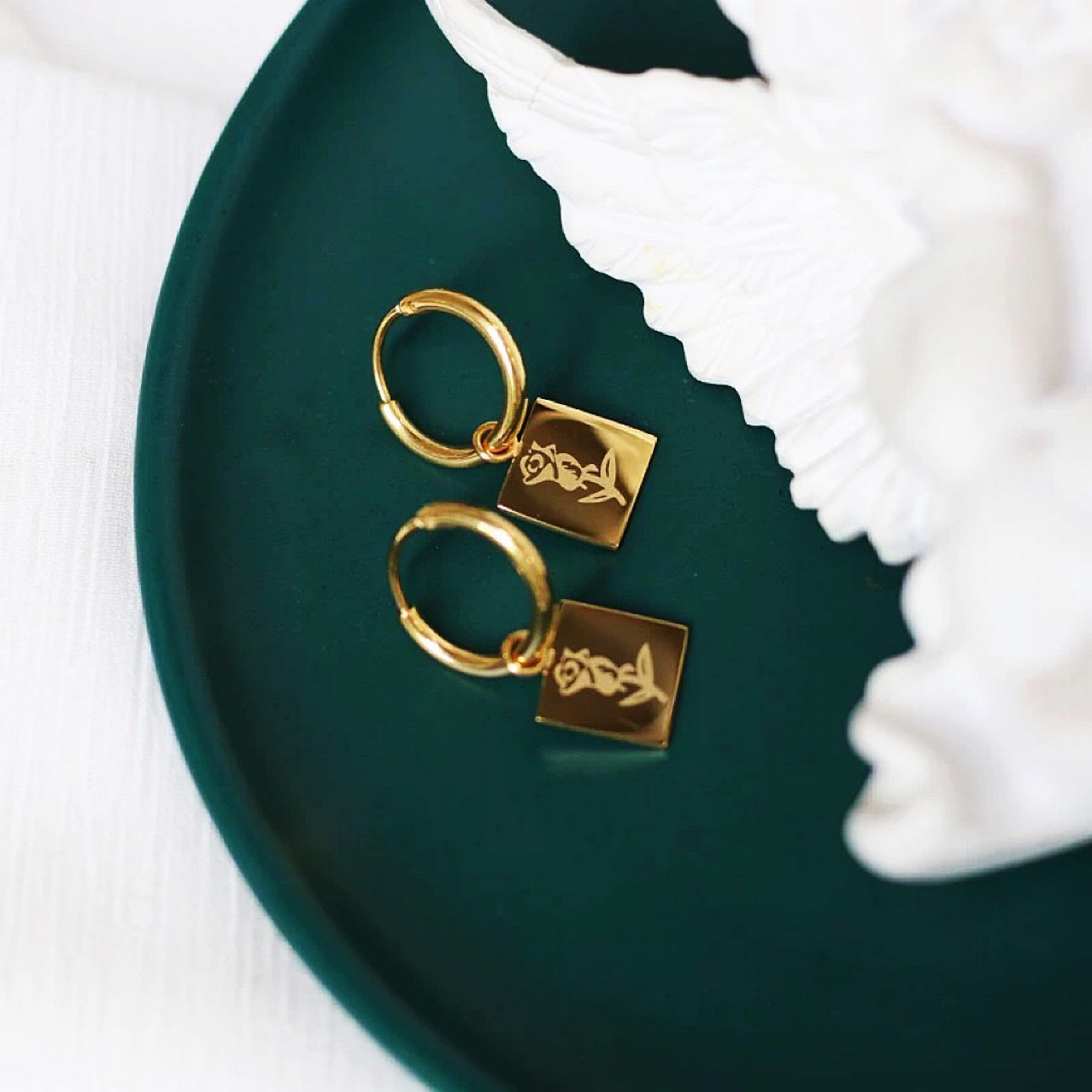 Titanium Steel Rose Gold Ear Clip Cn0256