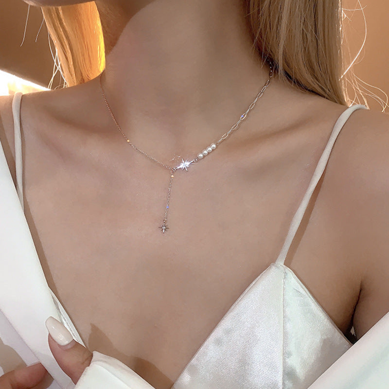 Pearl Necklace Clavicle Chain Necklace Cn483