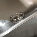 Double-Layer Heart-Shaped Open Ring Cn0117