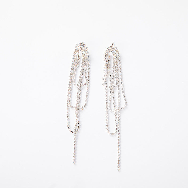 Multiple Claw Chain Earrings Cn0219