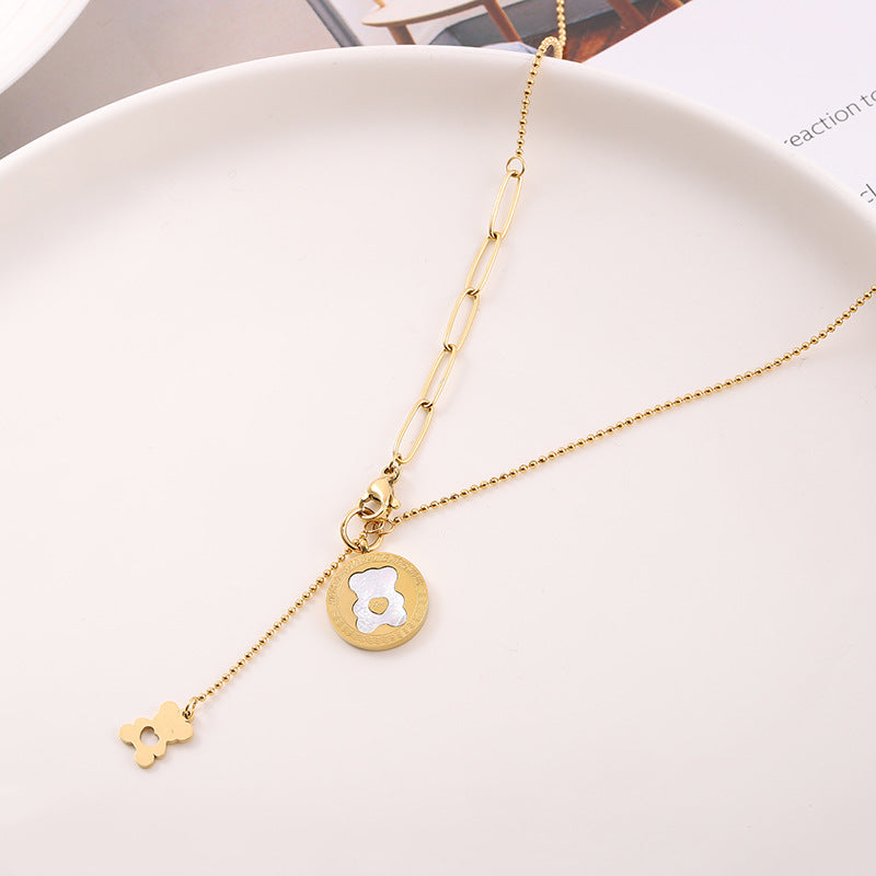 Fritillary Titanium Steel Necklace Cn0280