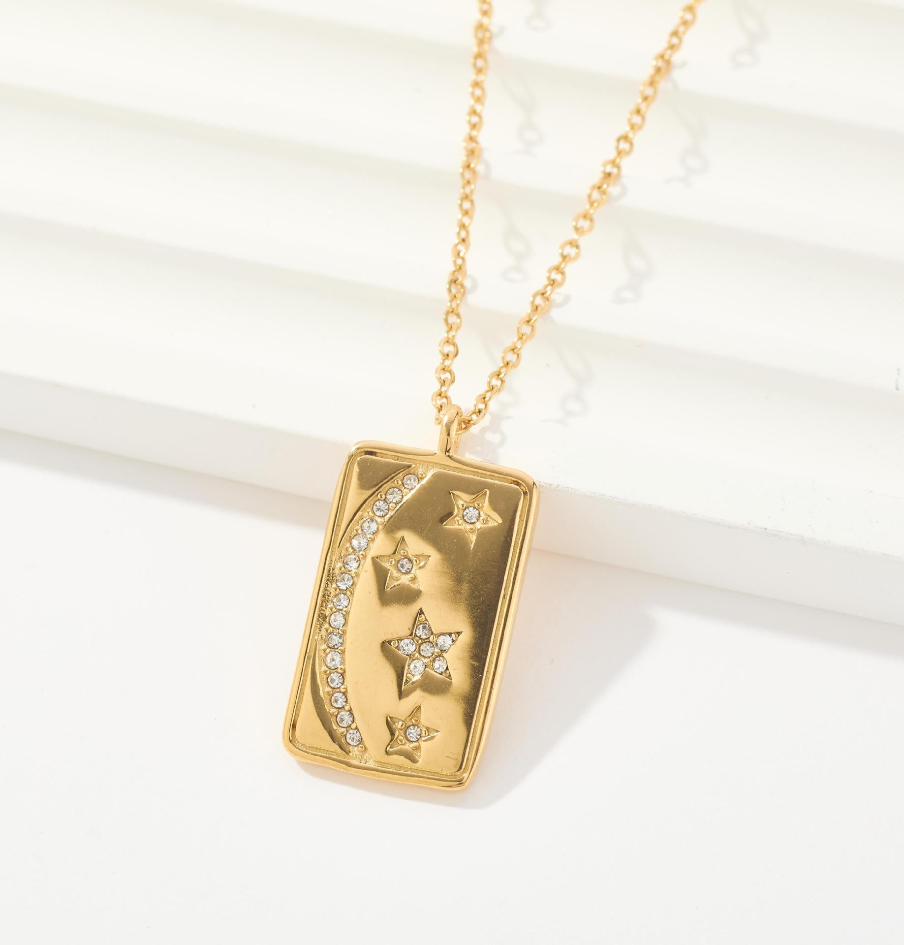 New titanium steel necklace women's simple fashion personality hot-selling women's collarbone chain jewelry