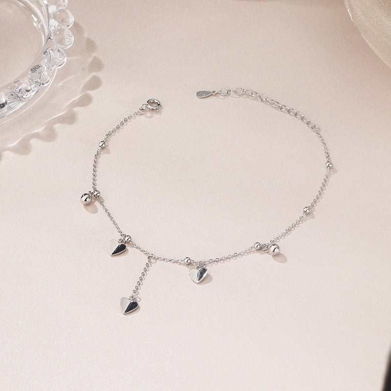 Heart Tassel Anklet Cn0106