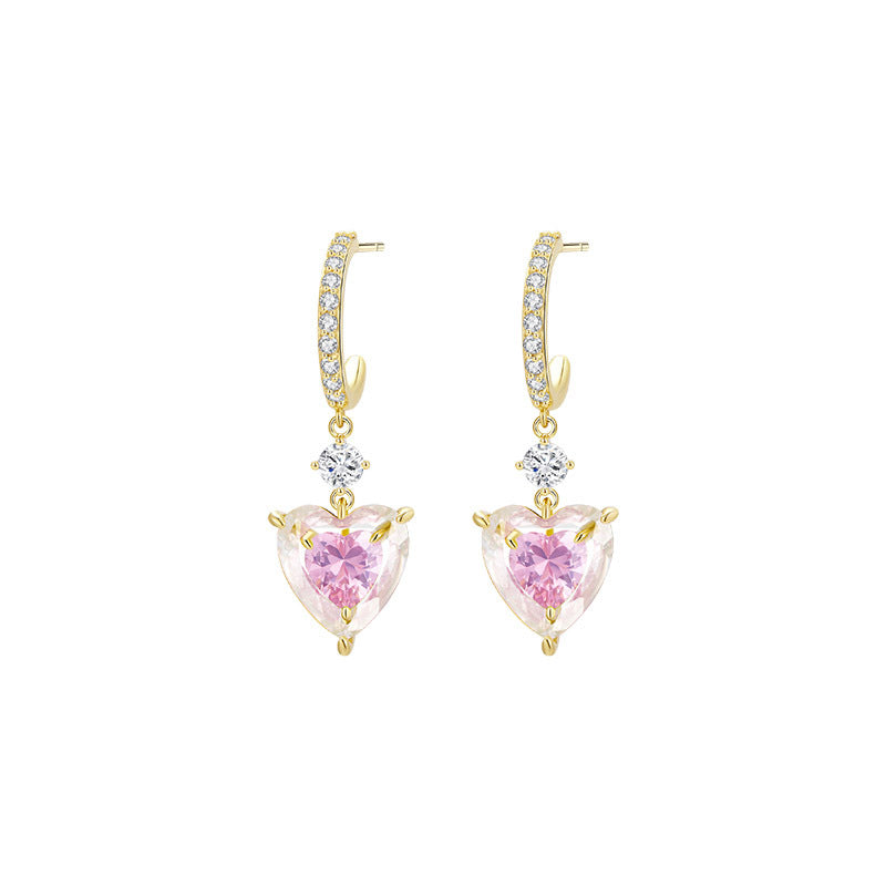 Palette Series Green Heart Earrings Cn550