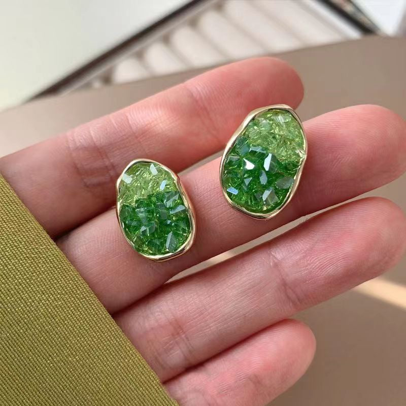 크리스탈 불규칙한 귀걸이 Cn336