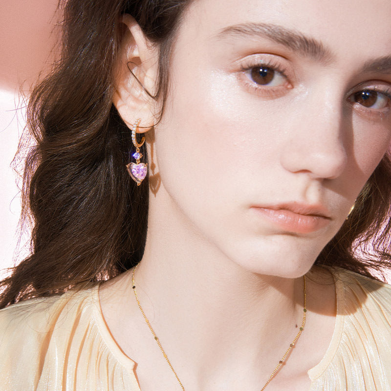 Palette Series Green Heart Earrings Cn550