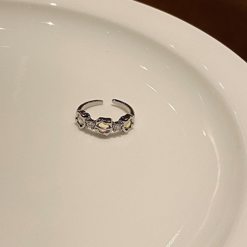 Weaving Hollow Open Ring Cn403