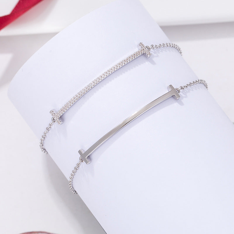 Smiley Face Bracelet V Gold Plated 18K Rose Gold Smile Diamond Bracelet Cn535