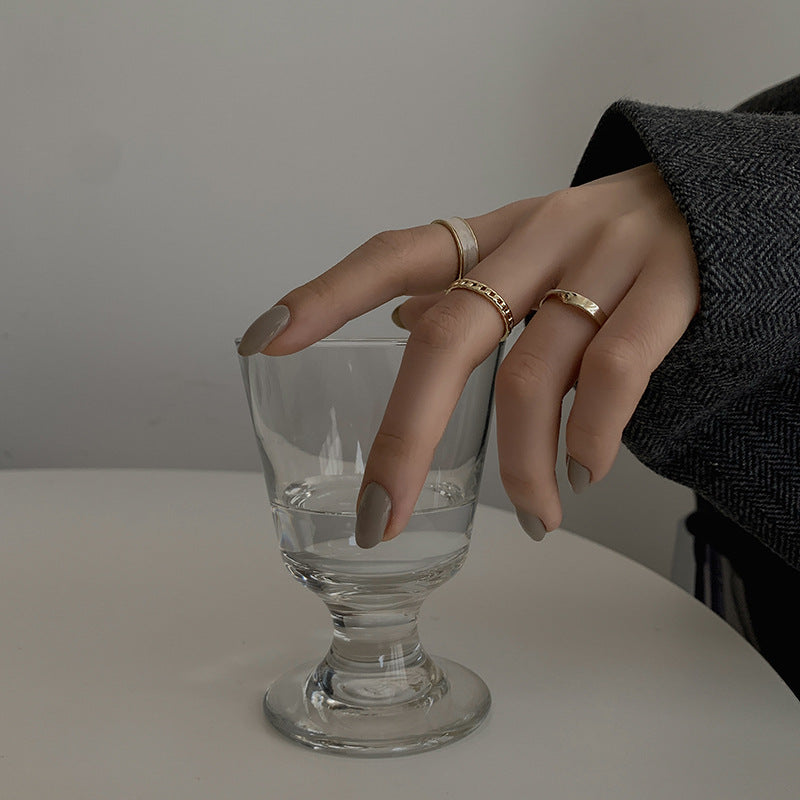 Three-Piece Ring Set Retro Index Finger Ring Open Adjustable Ring Ring Cn503