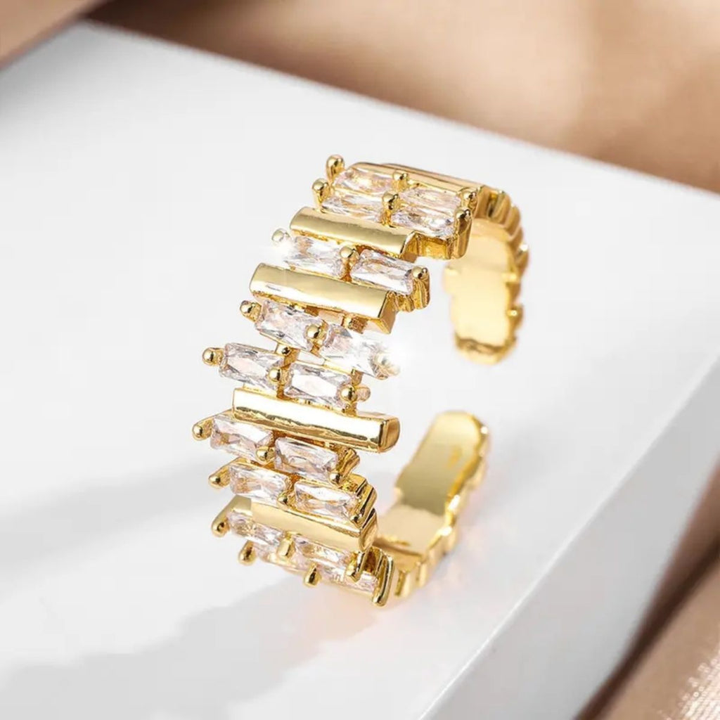 Fashion style hot-selling new zircon open ring