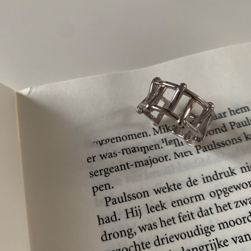 Weaving Hollow Open Ring Cn403