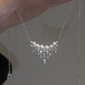 Super Flash Zircon Niche Clavicle Chain Cn0315