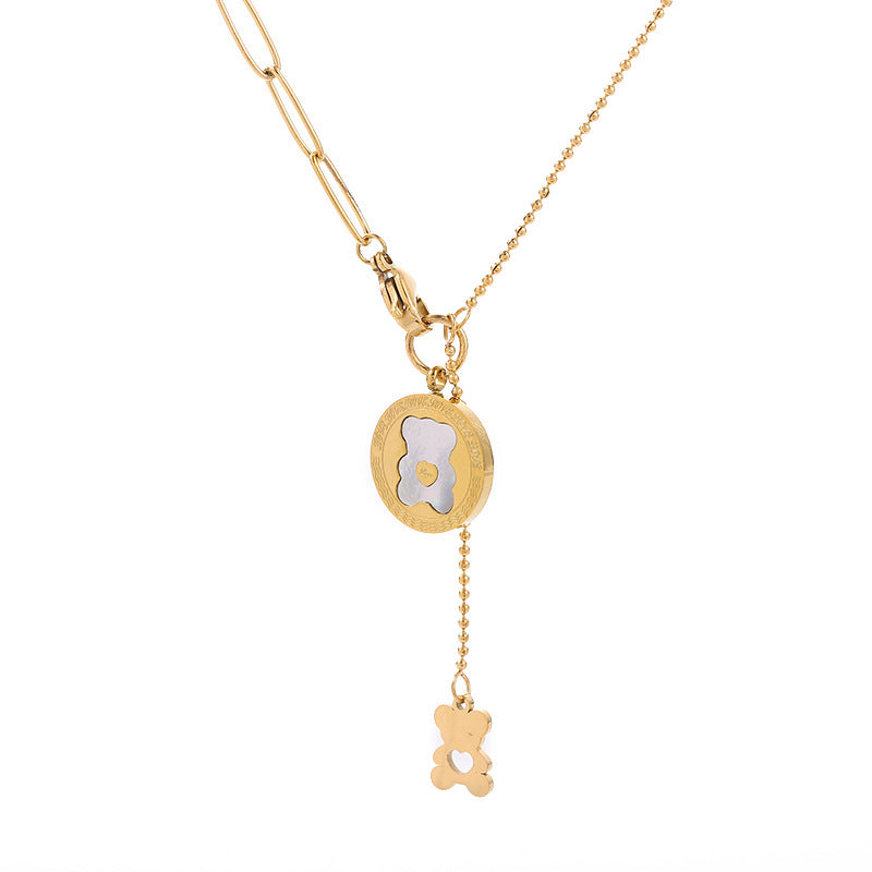 Fritillary Titanium Steel Necklace Cn0280