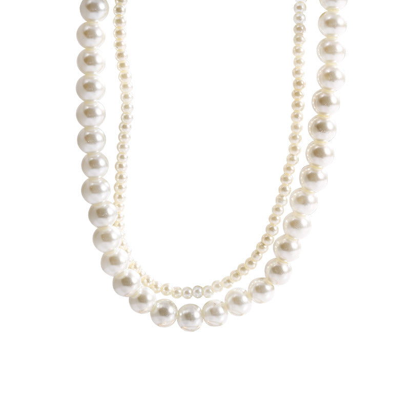 Baroque Vintage Pearl Multi-Layer Necklace Cn547