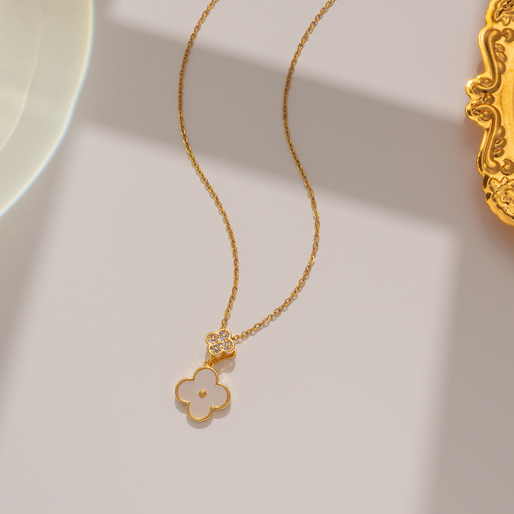 Clover Necklace Clavicle Chain Cn484