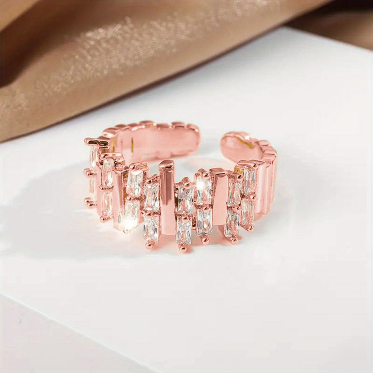 Fashion style hot-selling new zircon open ring