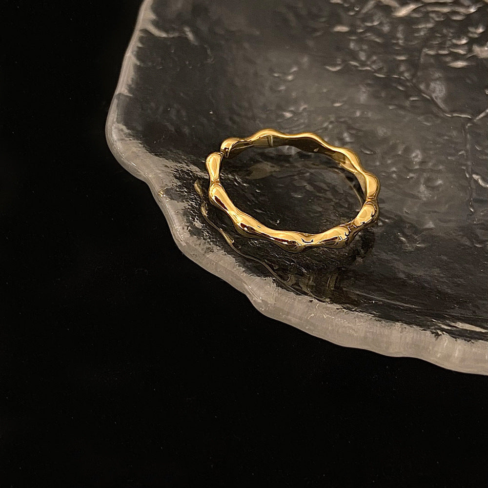 Gold Super Flash Zircon Open Ring Cn465