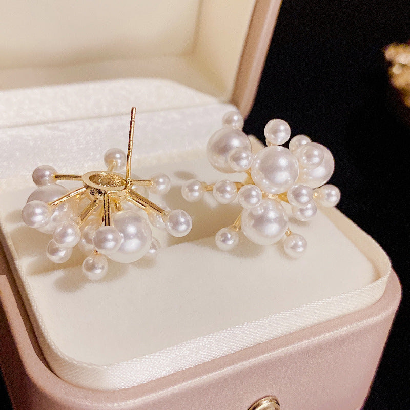 Pearl White Coral Stud Earrings Cn0101