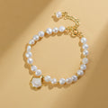 Natural Freshwater Shaped Baroque Pearl Bracelet Cn566