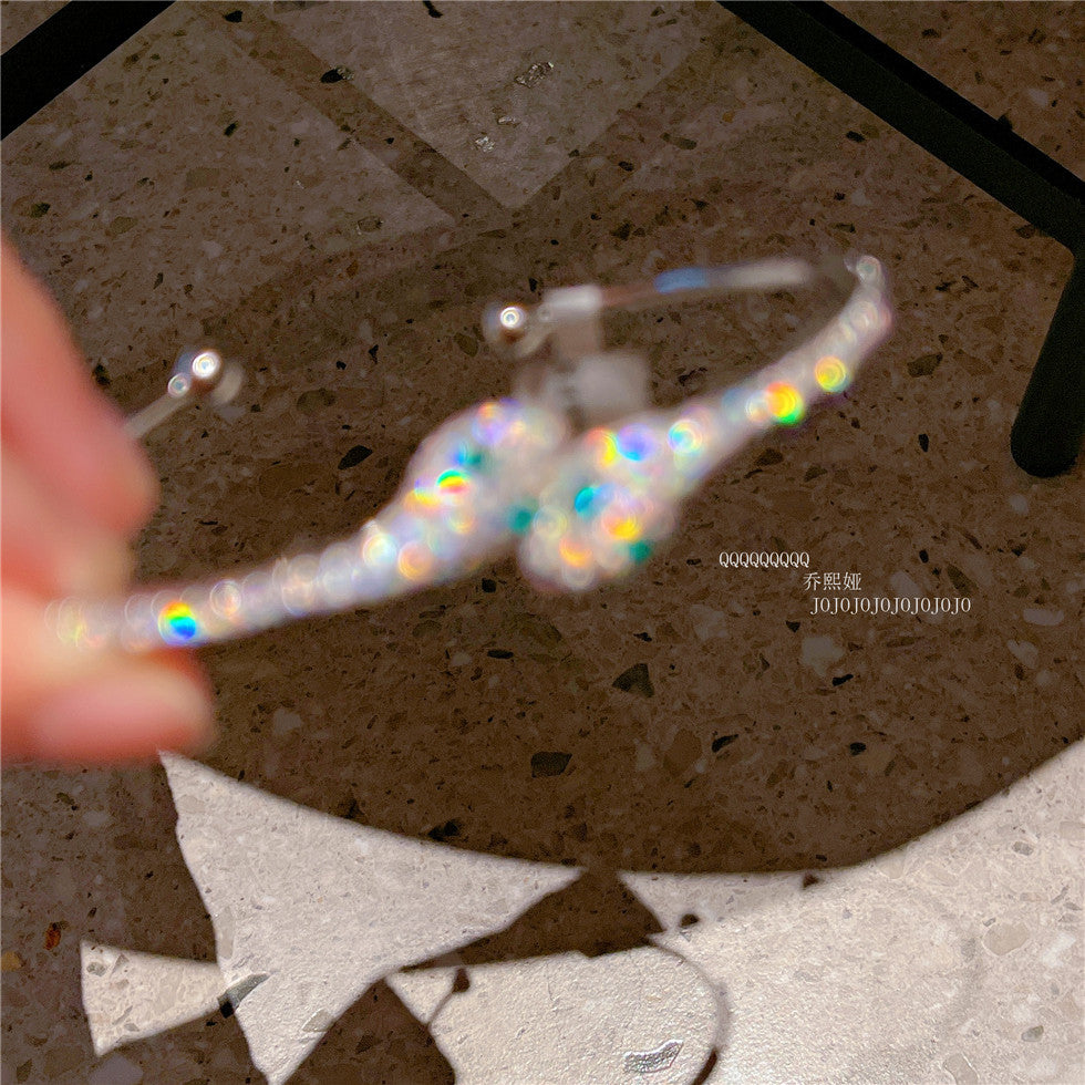 Gümüş parlayan yılan bilezik cn341