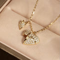 Micro Inlaid Zircon Love Necklace Cn432