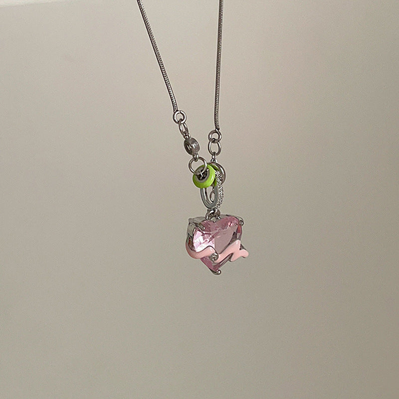 Loving Heart Zircon Collar Cn392