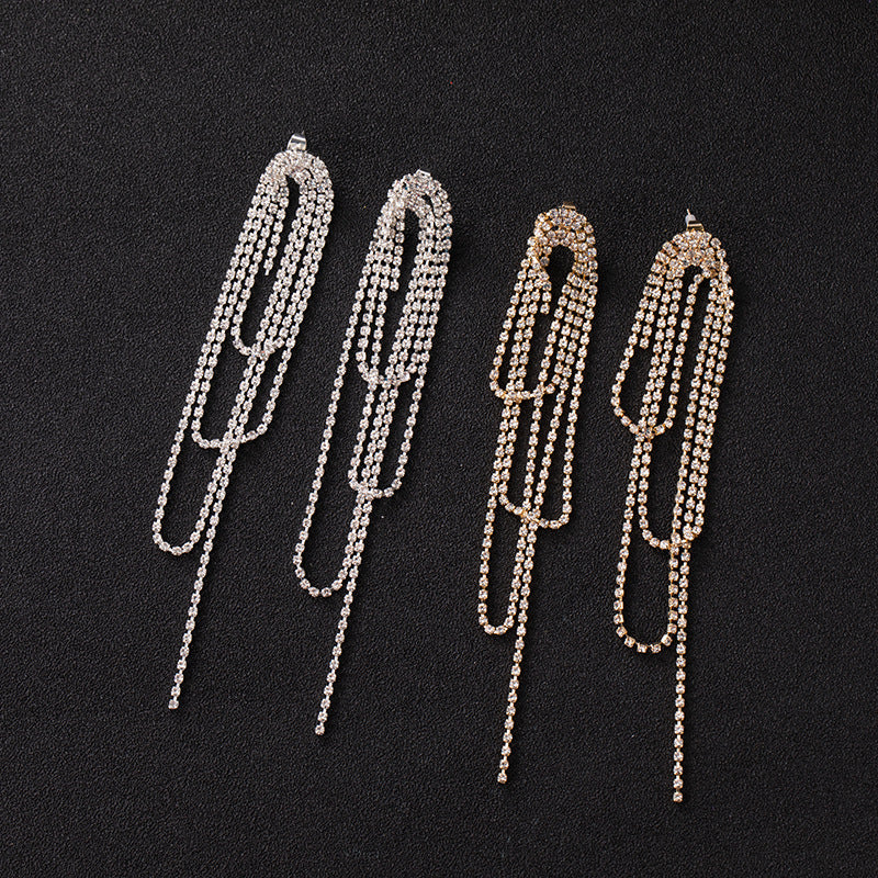 Multiple Claw Chain Earrings Cn0219