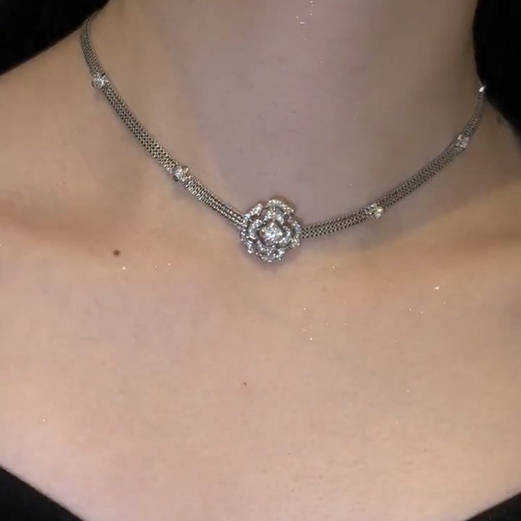 동백 펜던트 쇄골 체인 목 체인 Cn346