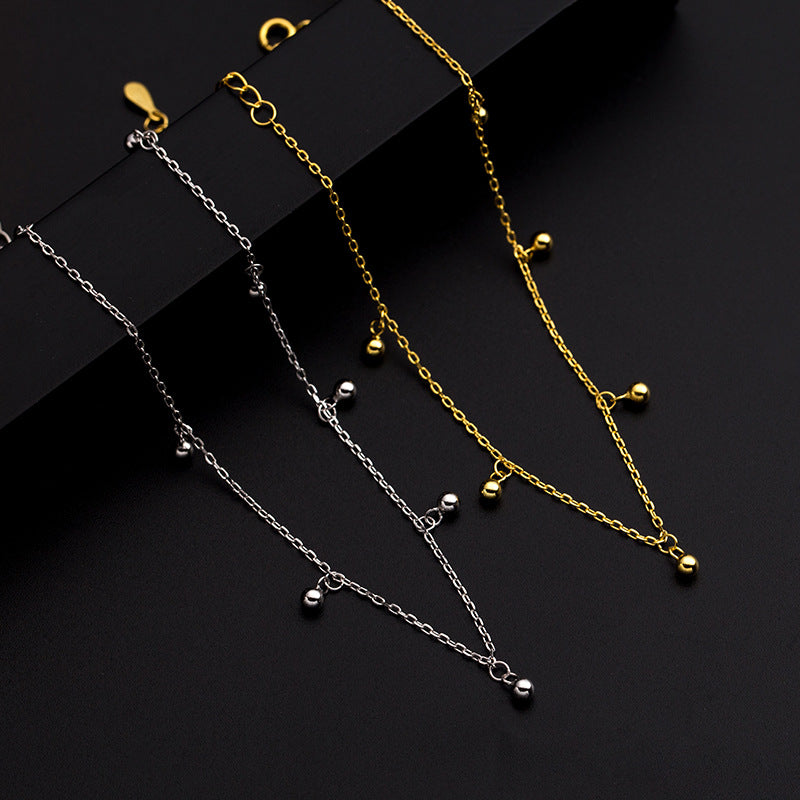 Chain Transfer Beads Bell Anklet Cn0216