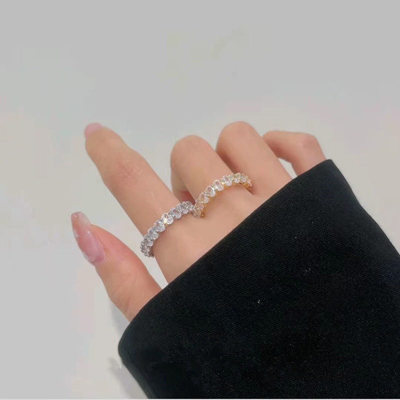 Oval Zircon Ring Cn449