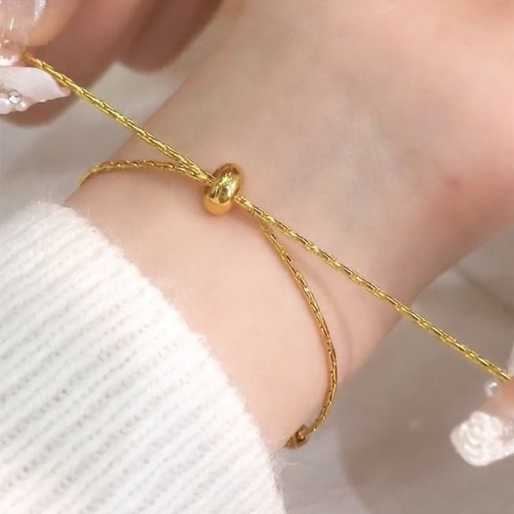 Bracelet Female Letter Elbow Minority Simple Personality Carrying Strap Bracelet Pull Adjustable Cn532