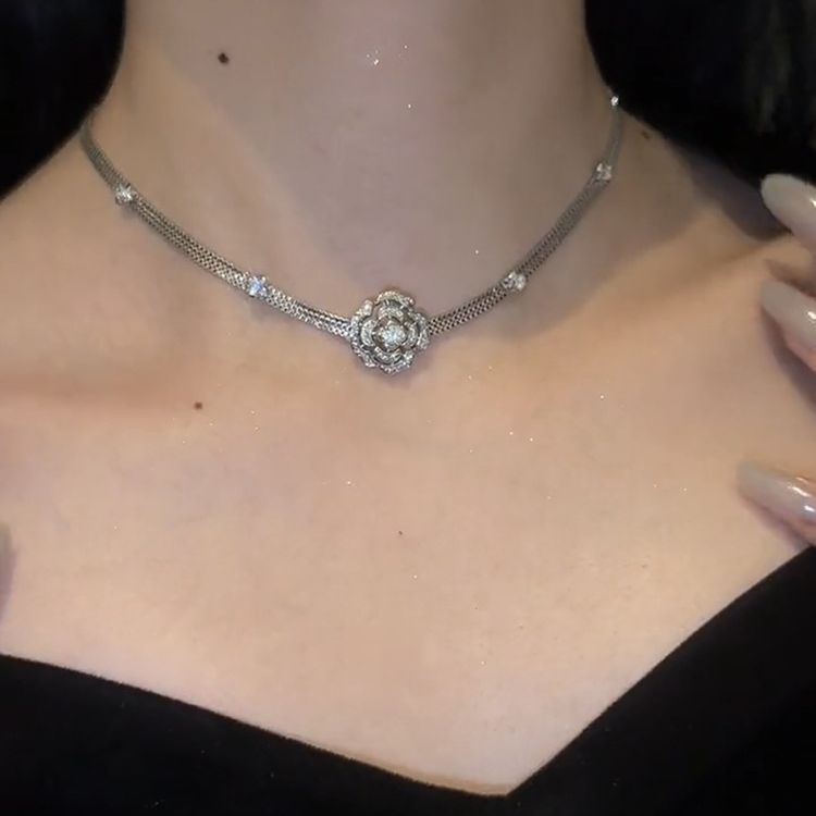 동백 펜던트 쇄골 체인 목 체인 Cn346