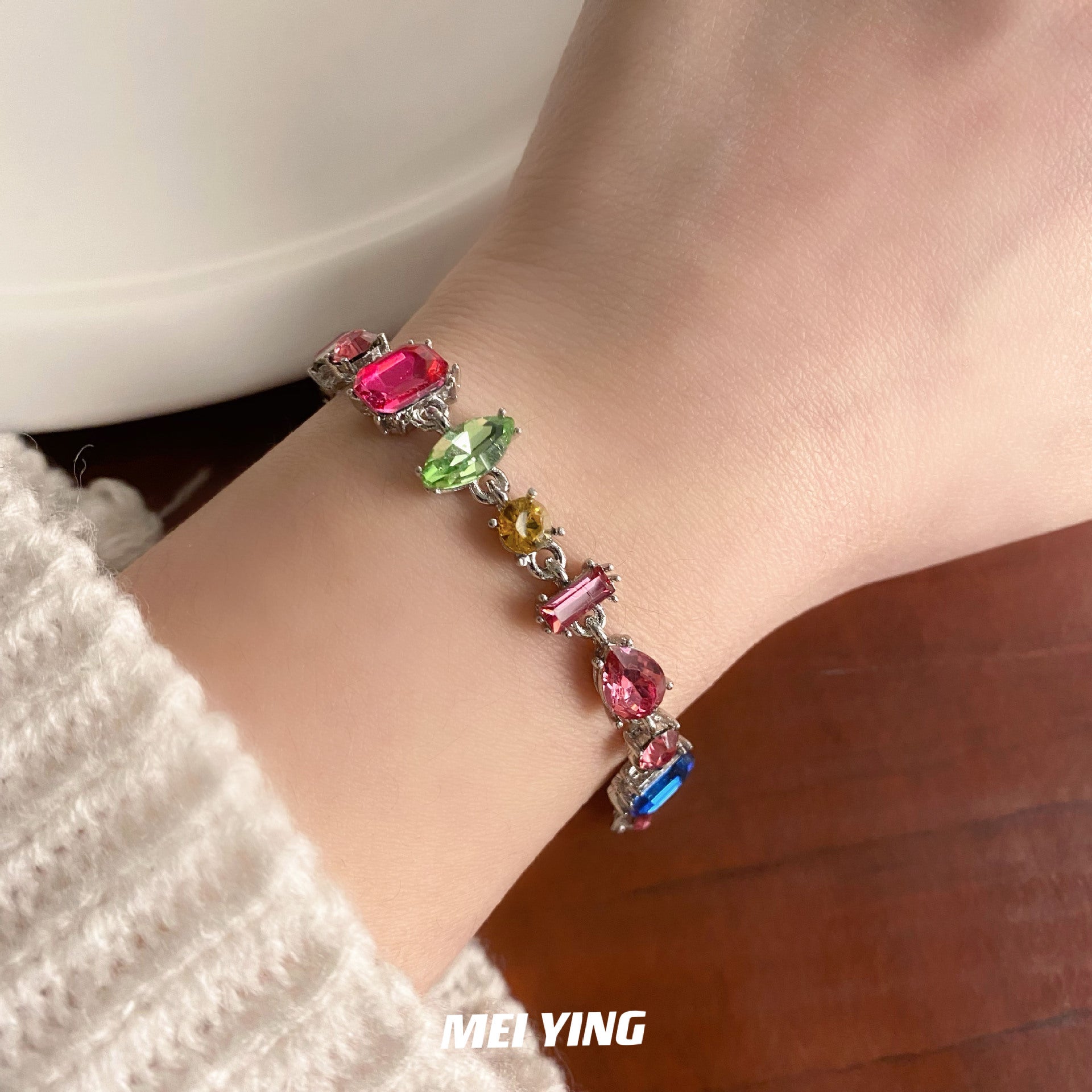 컬러 크리스탈 캔디 팔찌 Cn376