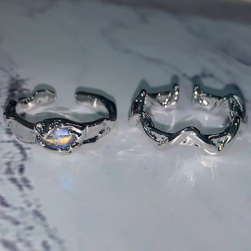 Moonstone Irregular Ring Cn0119