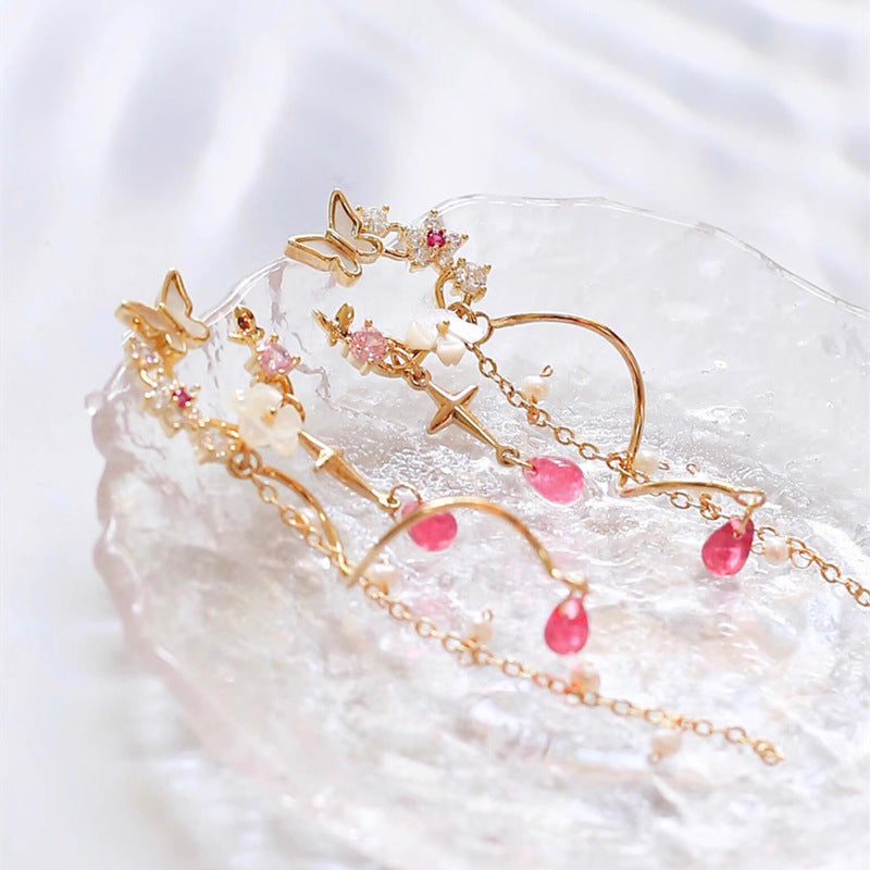 Long Tassel Earrings Color Earrings Cn322