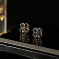 Rotatable Four-Leaf Flower Earrings Cn0112