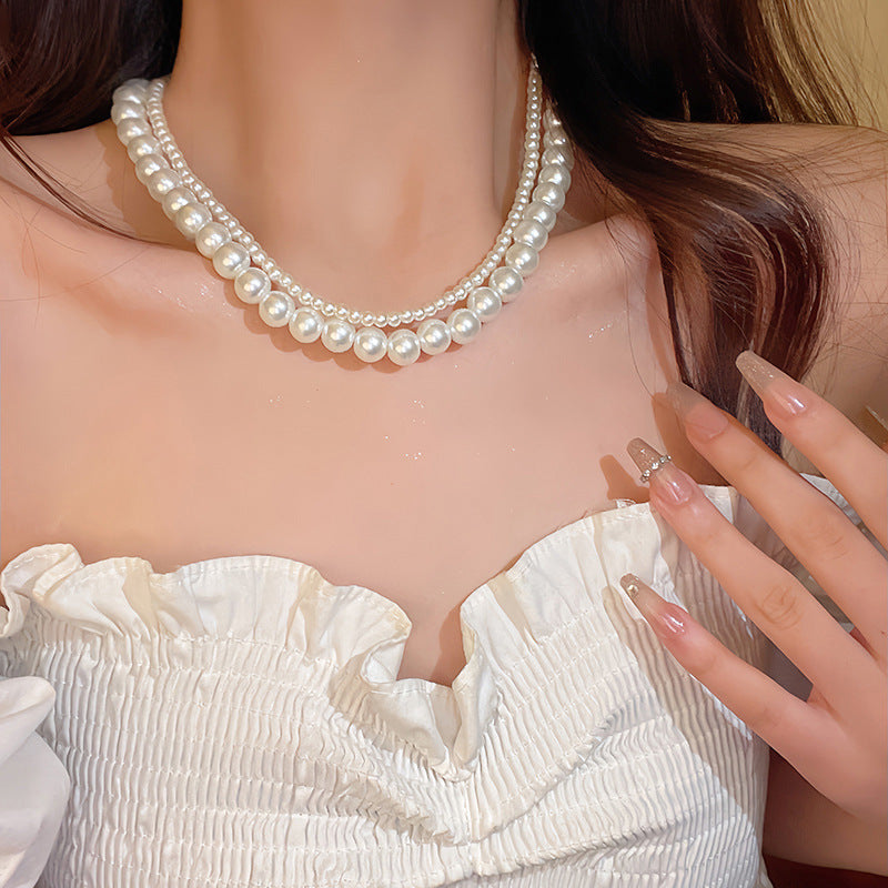 Baroque Vintage Pearl Multi-Layer Necklace Cn547