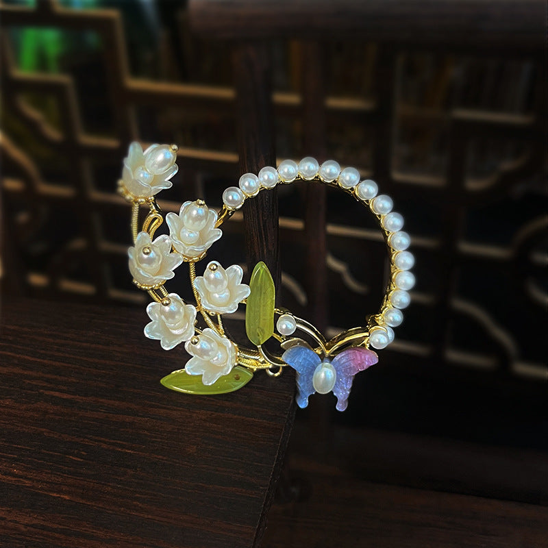 Butterfly Small Flower Hairpin Cn0232