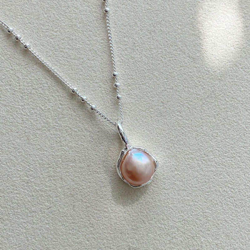 Freshwater Pearl Necklace Women's Simple Cn411