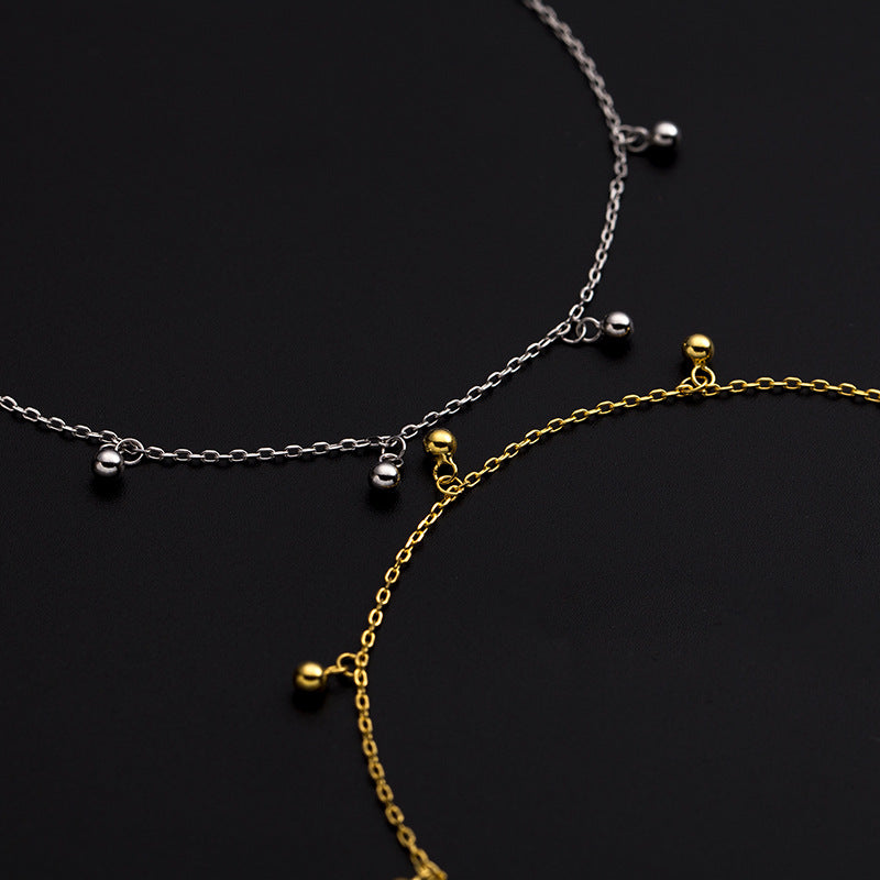 Chain Transfer Beads Bell Anklet Cn0216